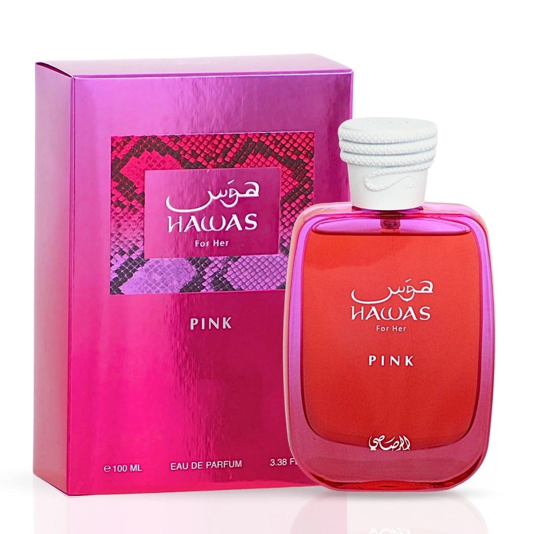 Hawas Pink For Her Eau De Parfum Spray 100ml (3.4 Oz) By Rasasi