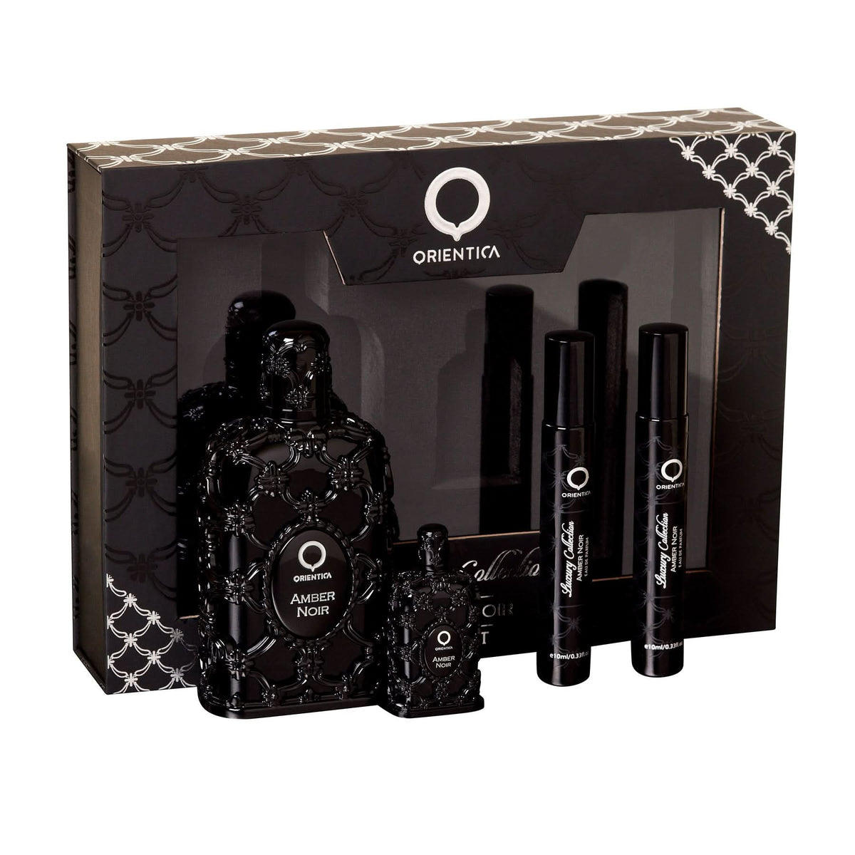Amber Noir Gift Set Size: 80ml + 7.5ml + 10ml x 2