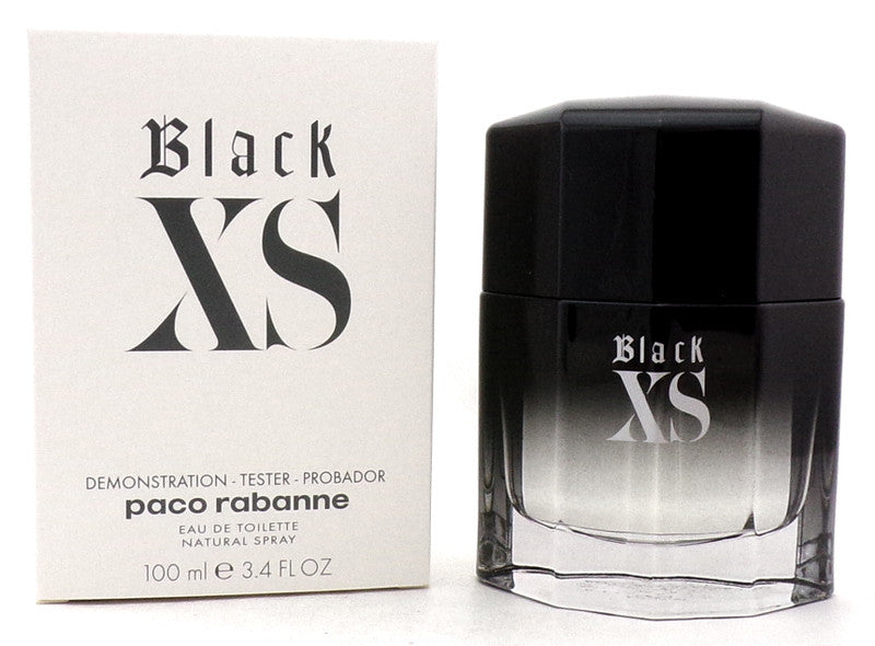 (TESTER) Black XS by Paco Rabanne 3.4 oz. Eau de Toilette Spray for Men