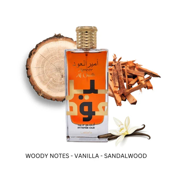 Ameer Al Oudh Intense Oud Eau de Parfum Spray 100ml (3.4 oz) by Lattafa
