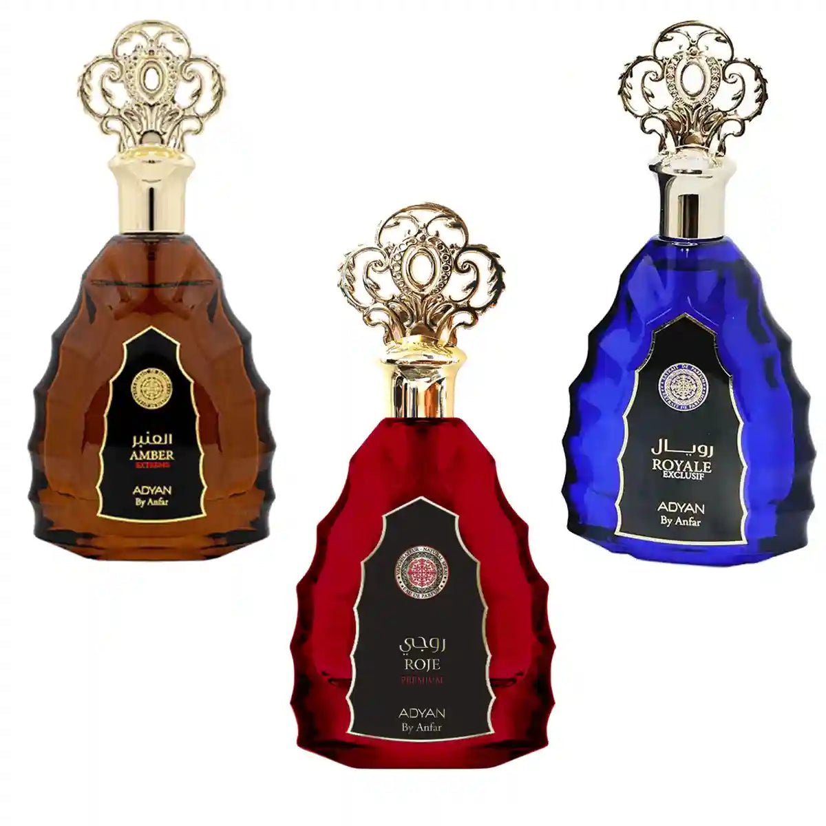 Amber Extreme, Roje Premium, Royale Eclusif, Promotion 3.4oz - Crist Fragances