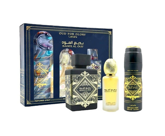 Bade'e Al Oud 3Pcs Gift Set by Lattafa for Men - Crist Fragances