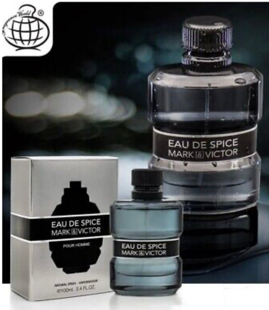 Eau De Spice Mark &amp; Victor Pour Homme Eau De Parfum By Fragrance World 100ml 3.4 FL OZ - Crist Fragances