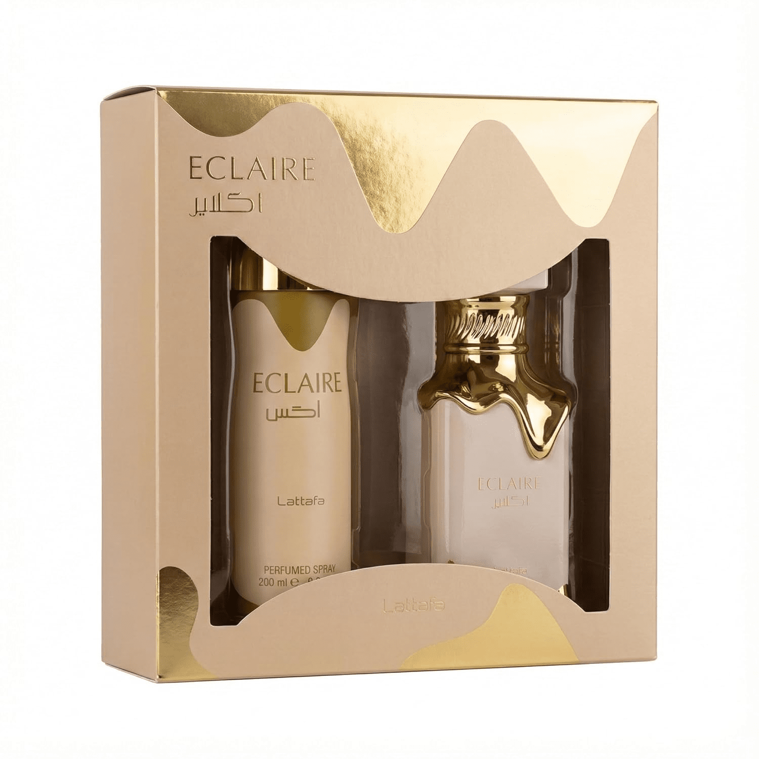 Eclaire 2 Pcs Gift Set with 100Ml EDP + 200Ml Perfumed Spray - Crist Fragances
