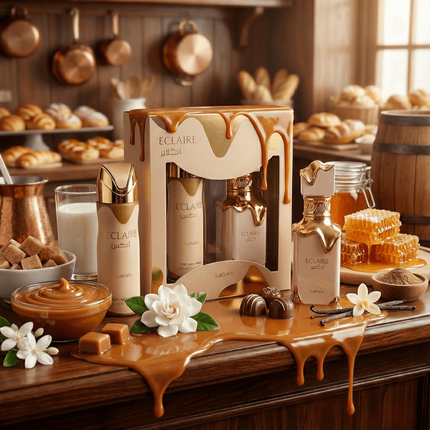 Eclaire 2 Pcs Gift Set with 100Ml EDP + 200Ml Perfumed Spray - Crist Fragances