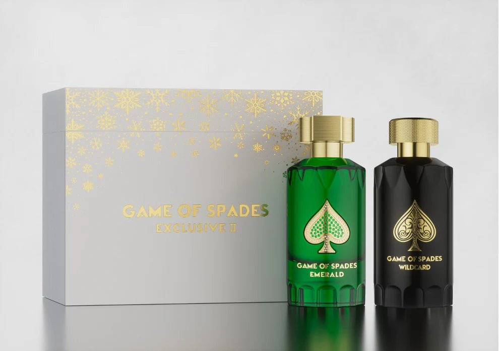 EXCLUSIVE COLLECTION II GIFT SET GAME OF SPADES 100 ML X 2 PCS (EMERALD + WILDCARD - Crist Fragances