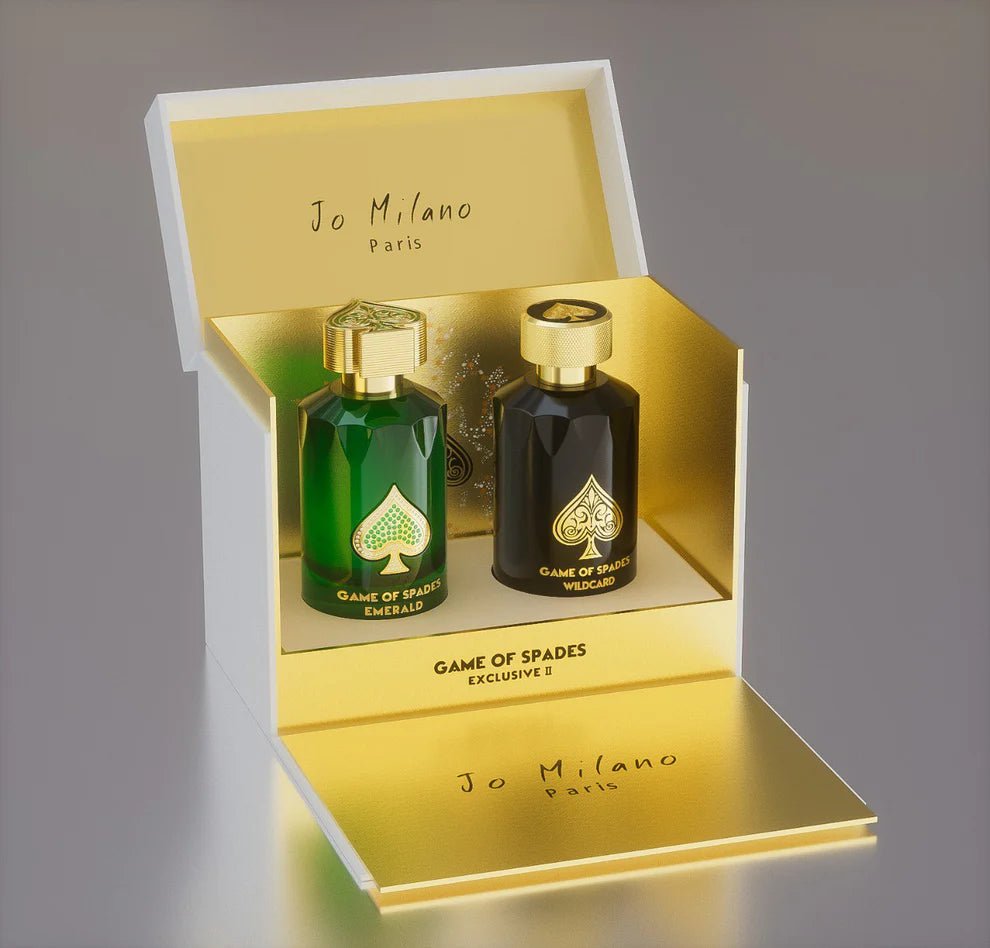 EXCLUSIVE COLLECTION II GIFT SET GAME OF SPADES 100 ML X 2 PCS (EMERALD + WILDCARD - Crist Fragances