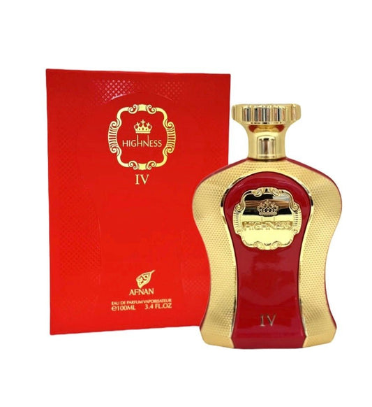 Highness IV Red by Afnan 3.4 oz Eau de Parfum - Crist Fragances