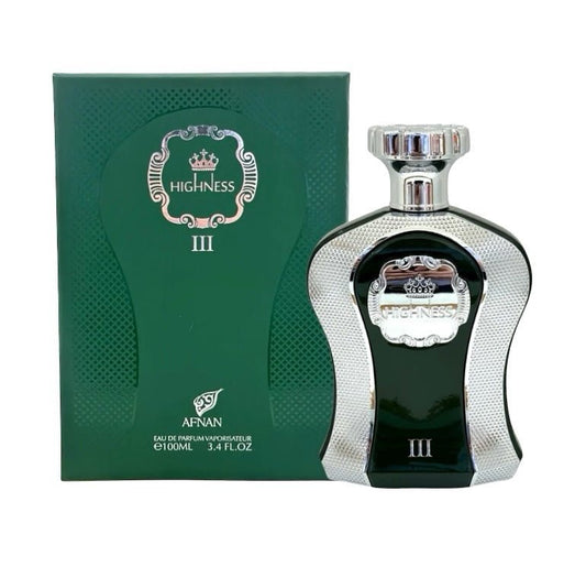 Highness lll Green by Afnan 3.4 Oz Eau de Parfum - Crist Fragances