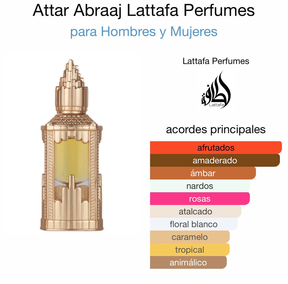 Attar Abraaj Lattafa Perfumes for women and men