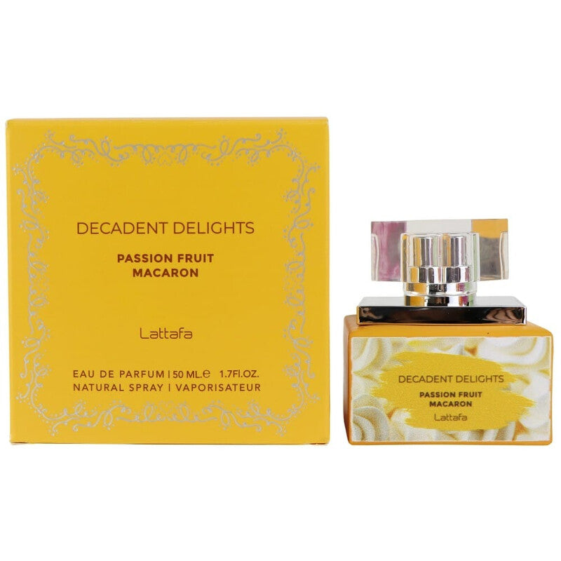 Lattafa MACARON Ladies Decadent Delights Passion Fruit EDP Spray 1.7 oz