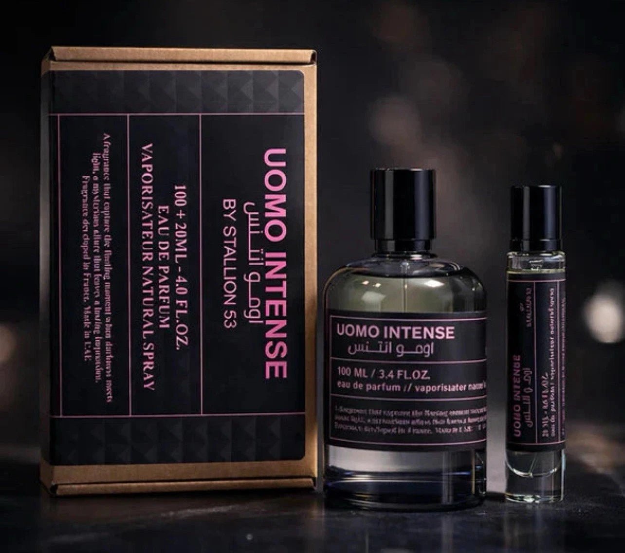 UOMO INTENSE BY STALLION 53 MEN EDP - 100MI + 20Ml By Emper - Crist Fragances