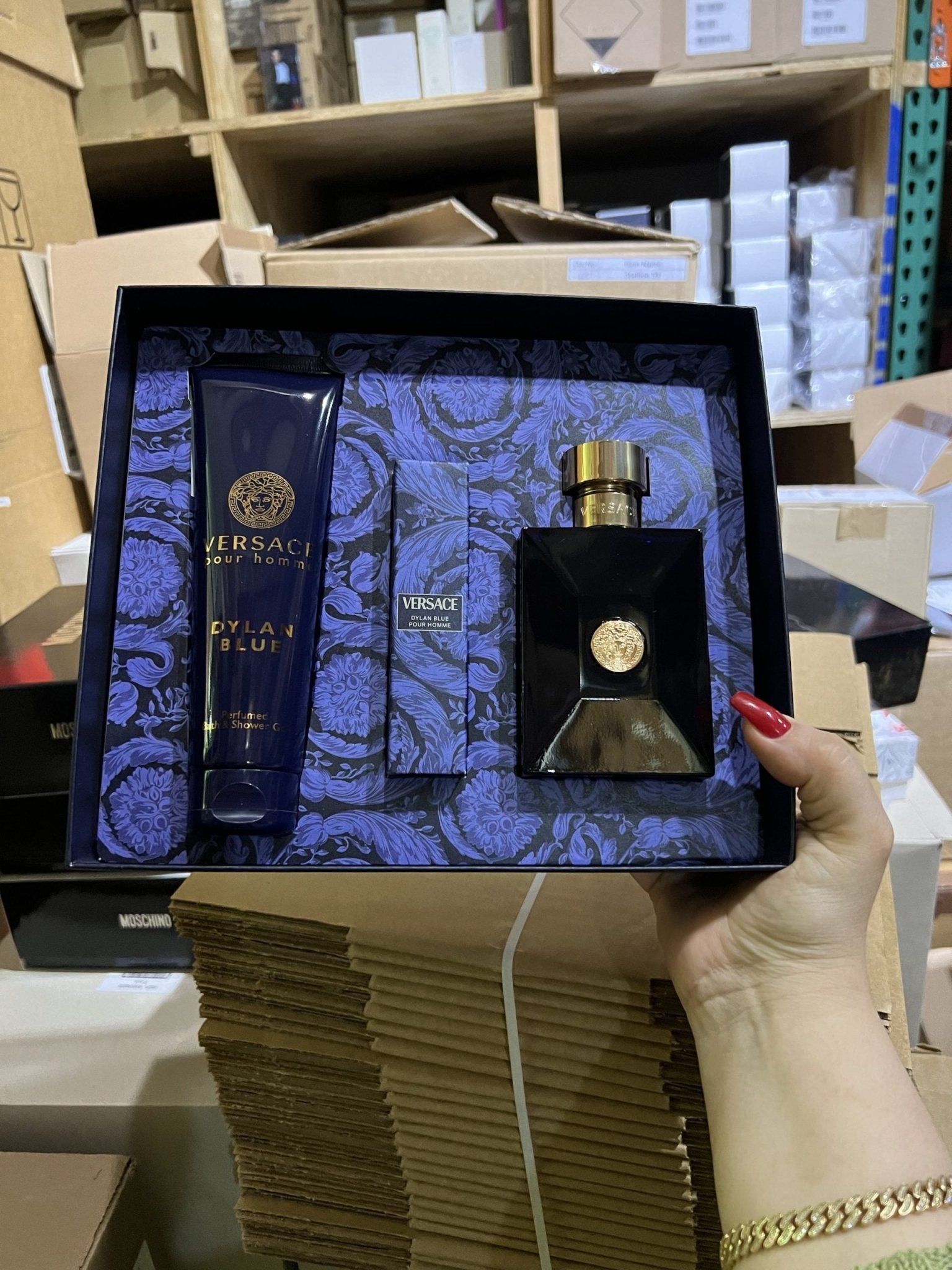 Versace Dylan Blue Gift Set(diseñador) - Crist Fragances