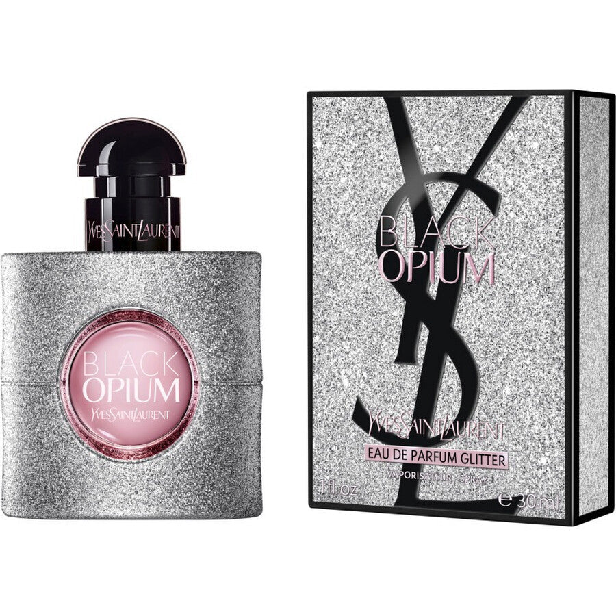 (TESTER) YVES SAINT LAURENT  Ladies Black Opium Glitter EDP Spray 3.0 oz